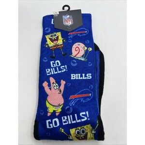 Buffalo Bills Spongebob Squarepants Rock Em Socks L/XL 9-13